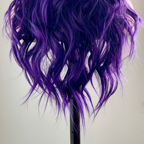 Gorgeous 24” Deep Purple Premium Fiber 13x2.5 Lace Front Wig for Daily Wear… - Picture 13 of 13